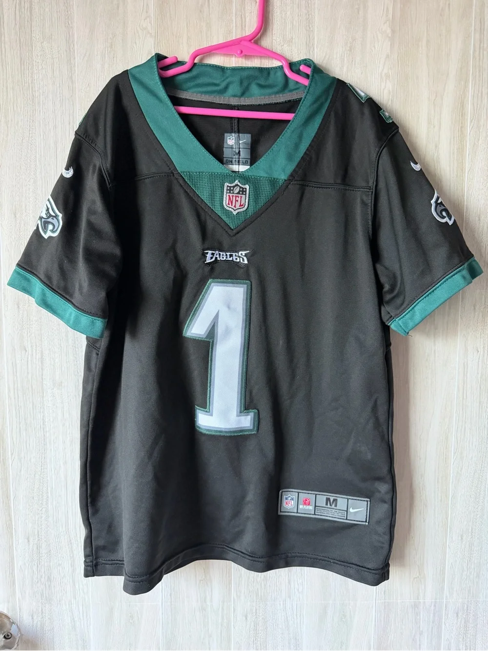 Nike Kids Philadelphia Eagles Black & Green Jersey #1